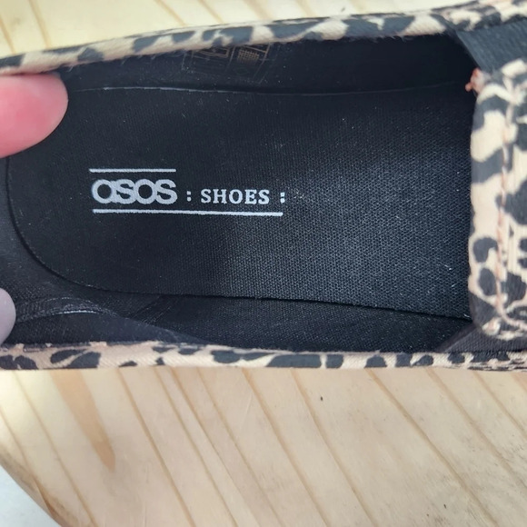 ASOS Dexter Slip On Leopard Animal Print Tennis Shoes Size UK 6 US 7 - Picture 4 of 12